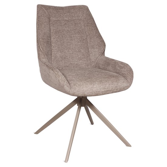 Стул с мягким сидением слоновая кость велюровый (арт 35654) Фото 1