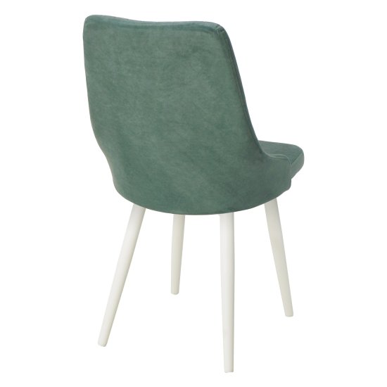 Стул кухонный мятный из велюра (арт 22847) Фото 2