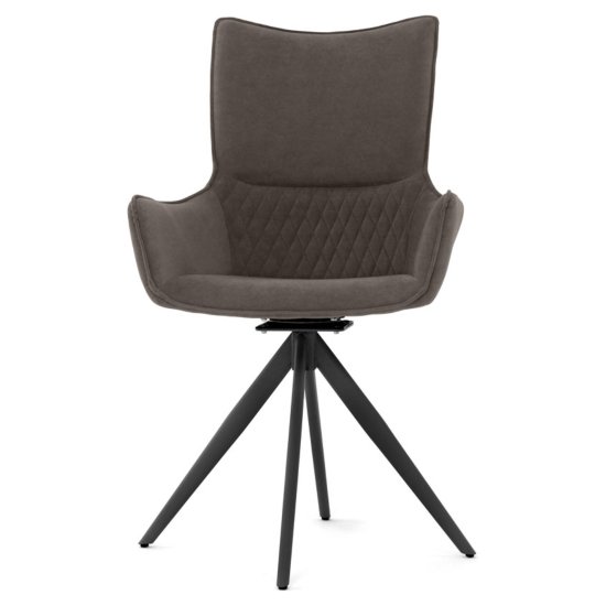 Стул с подлокотниками велюровый (арт 35559) Фото 6