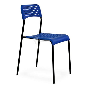 Стул обеденный синий из пластика (арт 31302) - Фото 2