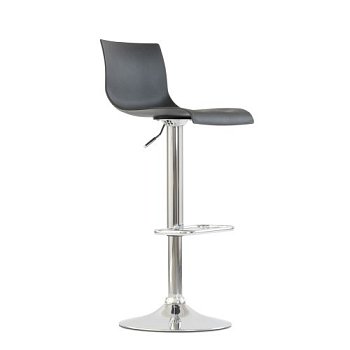 Барный стул черный пластиковый (арт 6449) - Фото 2