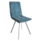 Стул для кухни на металлокаркасе голубой современный (арт 28815)
