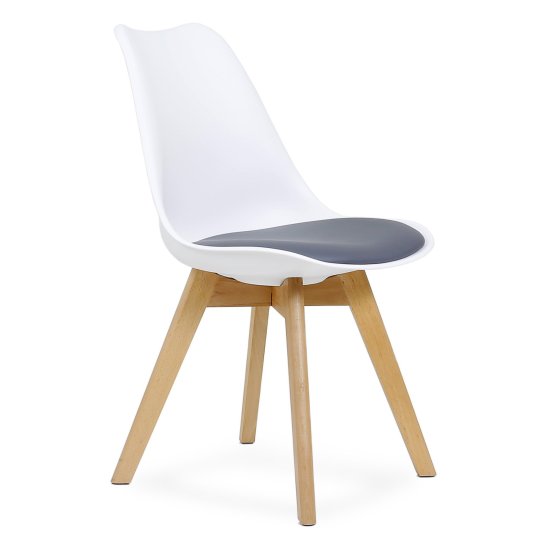 Стул дизайнерский мягкий из пластика eames (арт 32270) Фото 1