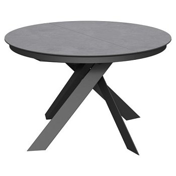 Обеденный стол раскладной круглый с керамическим покрытием (арт 35161) - Фото 2