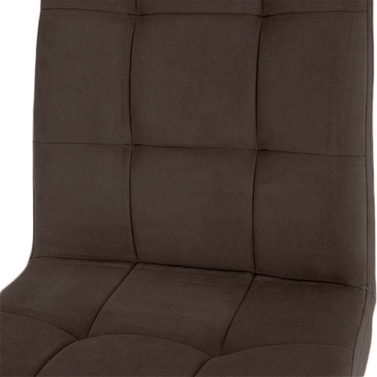 Стул полубарный бежевый из велюра (арт 35359) Фото 9