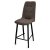 Стул барный на металлокаркасе с обивкой из велюра (арт 20847)