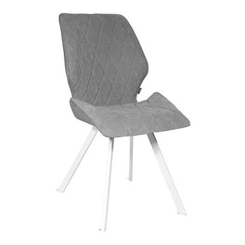 Стул на металлокаркасе мягкий серый современный (арт 15073) - Фото 2