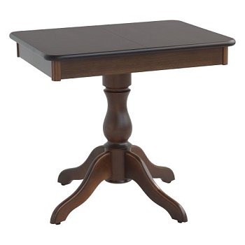 Кухонный стол раздвижной деревянный на одной ножке классика (арт 10280) - Фото 2