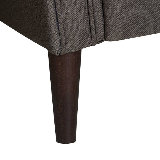 Стул-кресло мягкий с подлокотниками серый классический (арт 29447) Фото 6