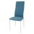 Стул кухонный с металлическими ножками мягкий голубой (арт 20942)
