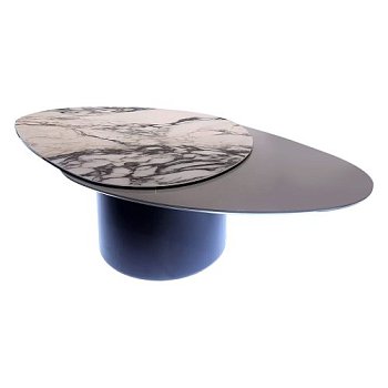 Журнальный столик овальный на 1 опоре (арт 33881) - Фото 2