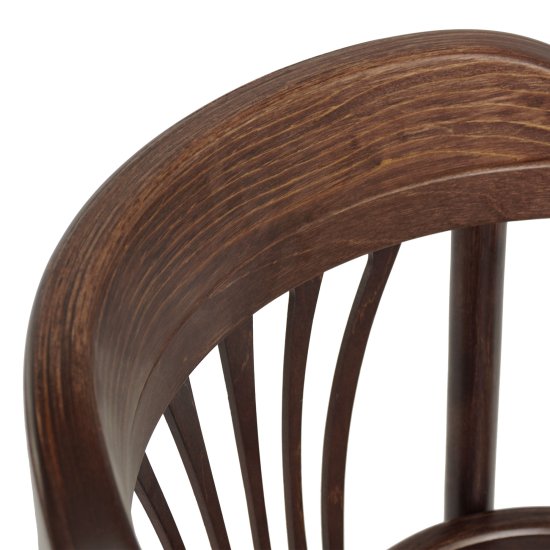 Стул с подлокотниками коричневый венский (арт 1853) Фото 3