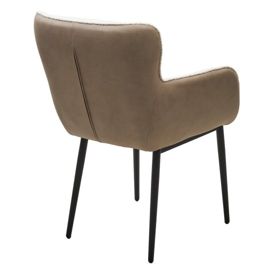 Стул-кресло с подлокотниками белый (арт 32362) Фото 4