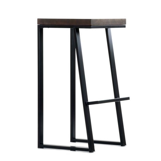 Стул барный высокий дизайнерский металлический ножки черные (арт 6778) Фото 1