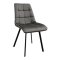 Стул для кухни с черными ножками мягкий из бархата (арт 11155)