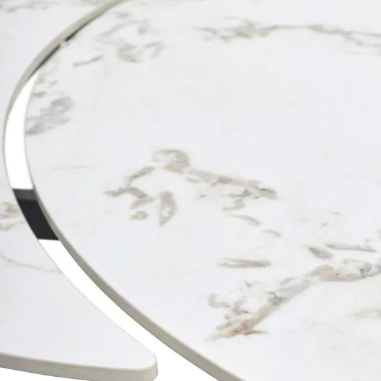 Стол обеденный раскладной со столешницей из керамики (арт 33358) Фото 4