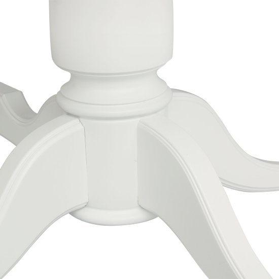 Стол раздвижной овальный деревянный белый классический (арт 7017) Фото 6