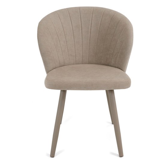 Стул слоновая кость из велюра (арт 22391) Фото 2