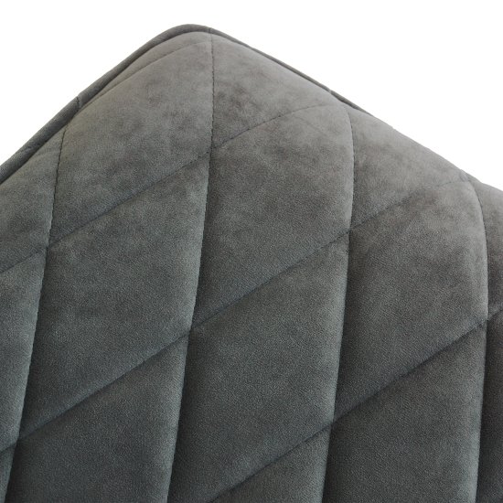Стул на металлокаркасе серый из бархата (арт 15710) Фото 3