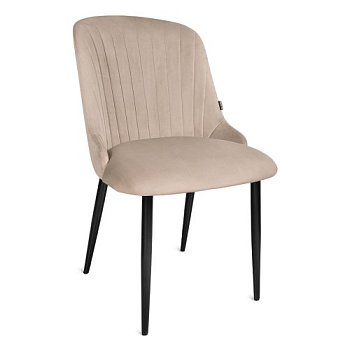 Стул на металлическом каркасе мягкий из бархата (арт 19158) - Фото 2