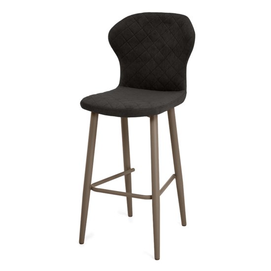 Барный стул с обивкой из велюра (арт 34150) Фото 5