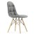 Стул дизайнерский с мягкой обивкой серый eames (арт 12202)