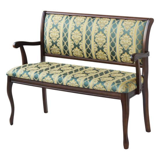 Банкетка деревянная с подлокотниками классика (арт 15767) Фото 1