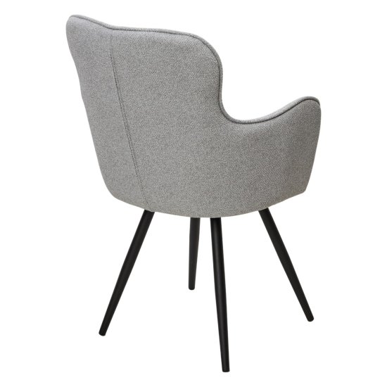 Стул мягкий с подлокотниками серый (арт 34994) Фото 2