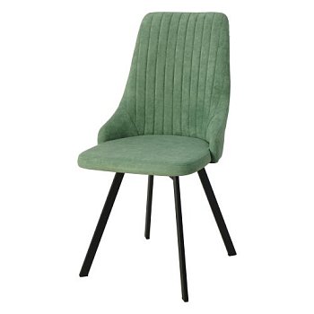 Стул с мягким сидением зеленый велюровый (арт 22923) - Фото 2