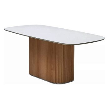 Обеденный стол на одной ноге 180 см (арт 34947) - Фото 2