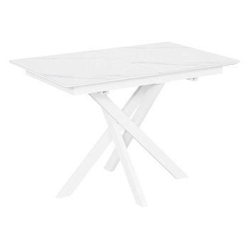 Стол кухонный раскладной с керамической столешницей под мрамор (арт 34392) - Фото 2