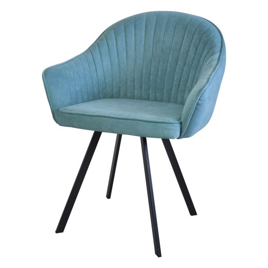 Полукресло мягкое с подлокотниками голубой (арт 29540) Фото 2