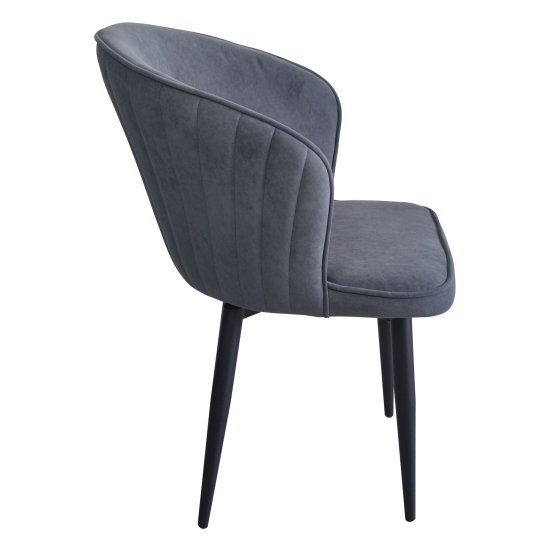 Стул на металлокаркасе мягкий серый (арт 31744) Фото 3