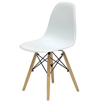 Стул дизайнерский деревянный белый eames style (арт 2314) - Фото 2