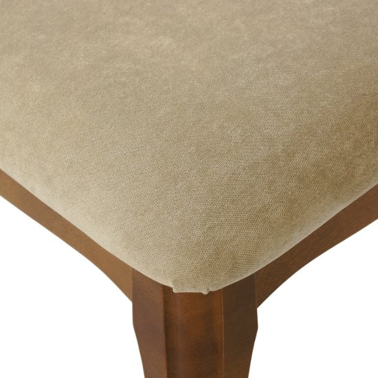 Банкетка деревянная мягкая бежевая классика (арт 29134) Фото 2