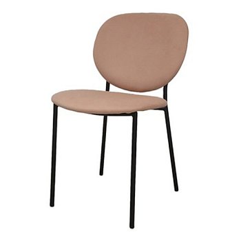 Стул на металлокаркасе с мягким сидением розовый (арт 33701) - Фото 2