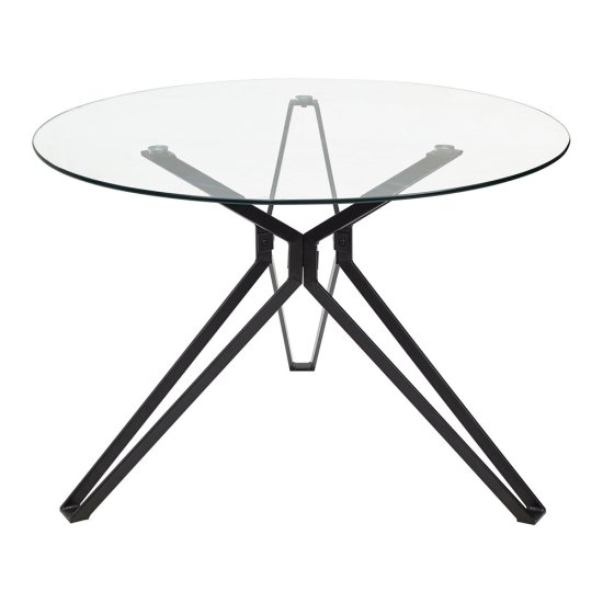 Стол кухонный дизайнерский круглый прозрачный (арт 6157) Фото 1