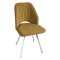 Стул на металлическом каркасе мягкий с обивкой из велюра (арт 31964)