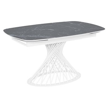 Стол со столешницей из керамики на одной ножке (арт 35180) - Фото 2