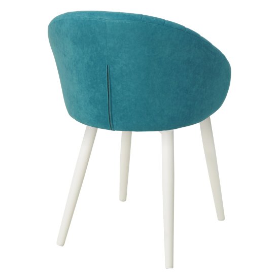 Стул ножки белые голубой из велюра (арт 23292) Фото 2