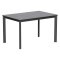 Обеденный стол с покрытием из керамики серый 120 см (арт 35022)