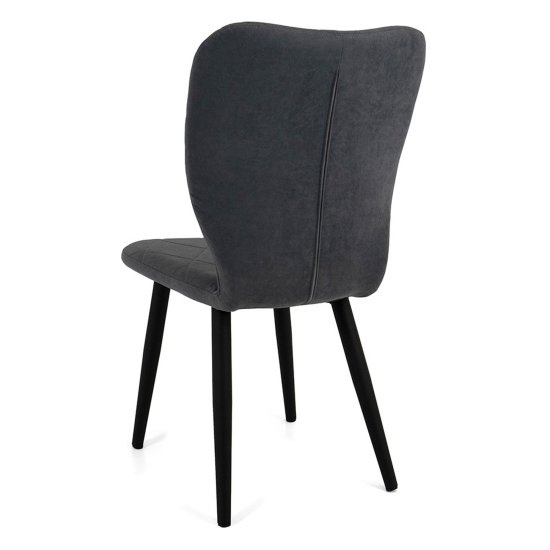 Стул на металлокаркасе мягкий серый современный (арт 23569) Фото 5