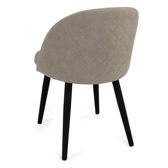 Стул металлический мягкий слоновая кость из велюра (арт 21165) Фото 5