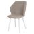 Стул для кухни бежевый с обивкой из велюра (арт 25950)