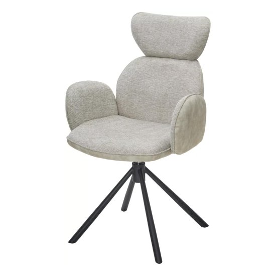 Полукресло мягкое с подлокотниками кремовое современное (арт 33937) Фото 1