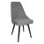 Стул кухонный металлический мягкий серый (арт 34202)