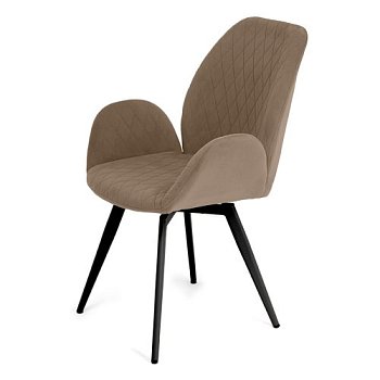 Стул на металлокаркасе мягкий из велюра (арт 33578) - Фото 2