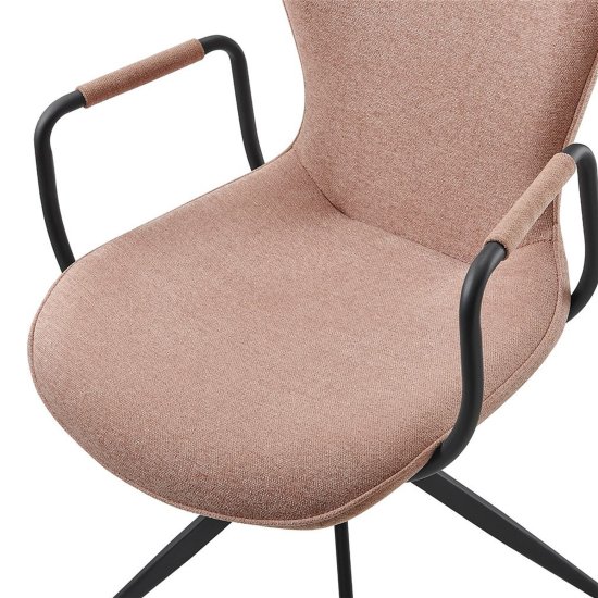 Стул на металлическом каркасе мягкий розовый (арт 32905) Фото 8