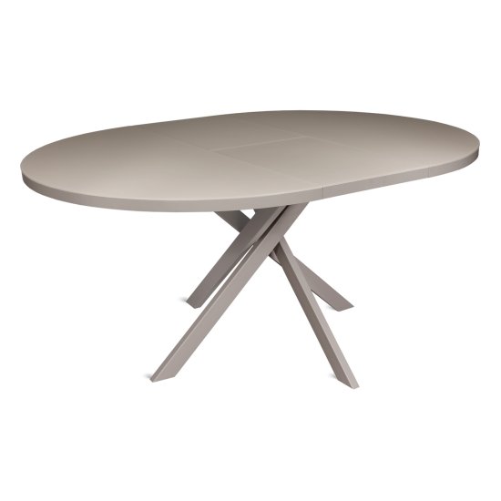 Стол круглый стеклянный бежевый современный (арт 29300) Фото 2