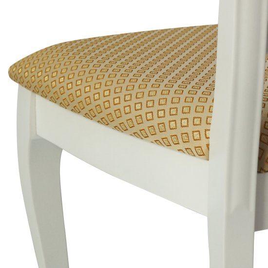 Стул деревянный мягкий бежевый классический (арт 31316) Фото 3